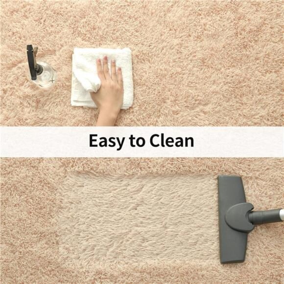 Modern Soft Fluffy Large Shaggy Rug for Bedroom Livingroom Dorm Kids Room Indoor - Picture 5 of 8